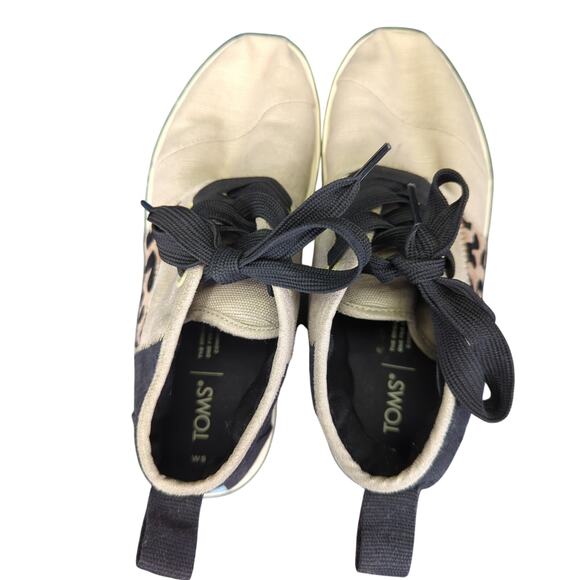 Toms Botas Lug Patchwork Lace-up Chukka Boots 10016065 Casual Women's Size 9 - Picture 6 of 8